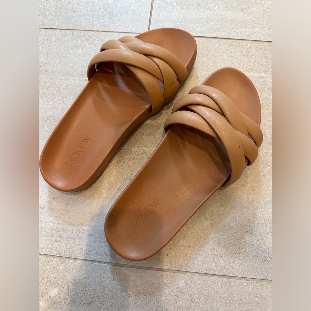 J Crew rubber slides